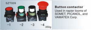 Nút nhấn , nút bấm Button contactor Used in rapier looms of SOMET, PICANOL, VAMATEX SZT009