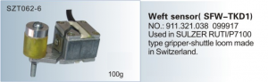 Weft sensor ( SFW-TKD1 ) NO.911321038 , 099917 Used in SULZER RUTI, P7100  SZT062-6