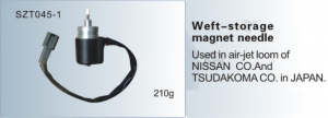 Weft-storage magnet needle Used in air-jet loom of NISSAN , TSUDAKOMA  SZT045-1